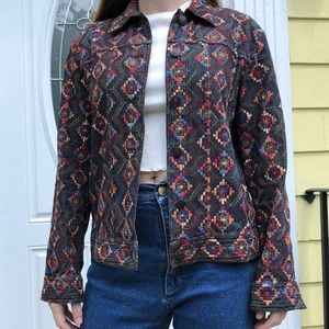 Coldwater Creek black denim jean jacket